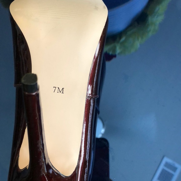 Maiden Lane Helen Crisscross Patent Pumps - Picture 8 of 8